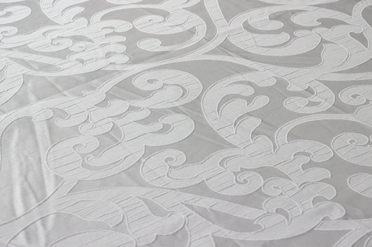 Fabric by the Yard - Victorian Damask - Silver
